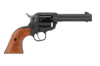 Ruger Wrangler Cowpoke 22lr revolver features wooden grips